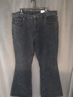 NWT Size 18W No Boundaries Washed Black Flare Jeans